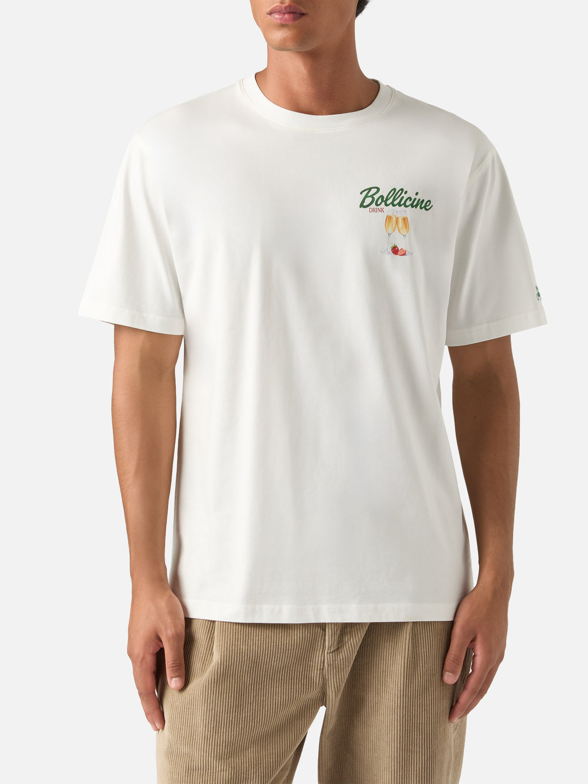 Off white Arnott Baumwoll-T-Shirt mit Bollicine-Print 