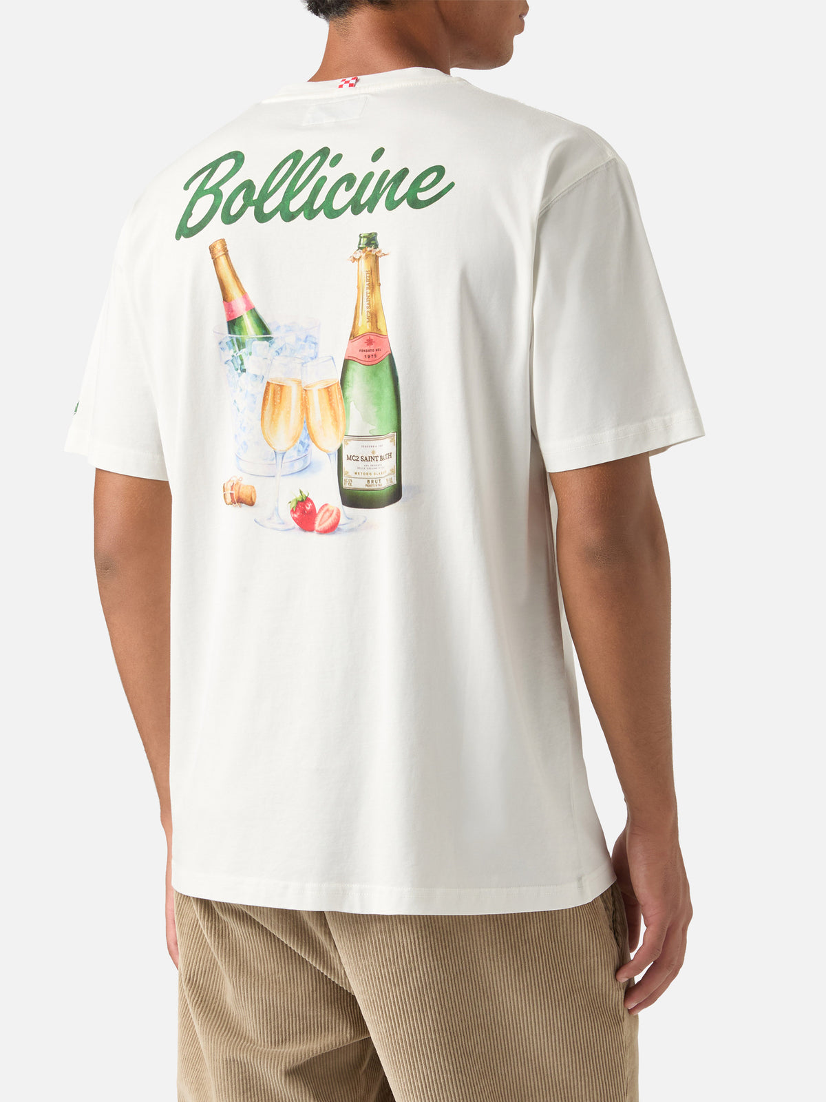 Off white Arnott Baumwoll-T-Shirt mit Bollicine-Print 