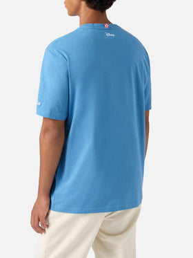 T-shirt Arnott in cotone blu avio con ricamo zio Paperone Problem Solver | DISNEY SPECIAL EDITION