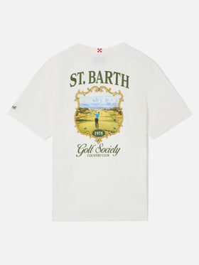 Arnott t-shirt in white with St. Barth Golf Society print