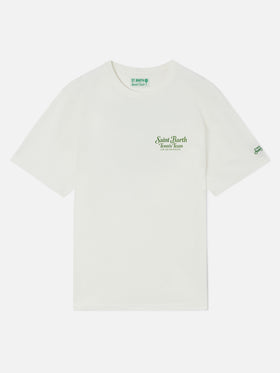 Camiseta Arnott en blanco con estampado Saint Barth Tennis Team 