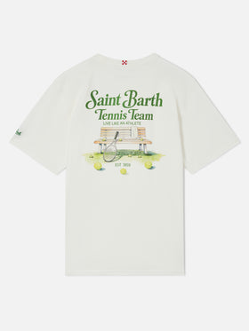 Camiseta Arnott en blanco con estampado Saint Barth Tennis Team 