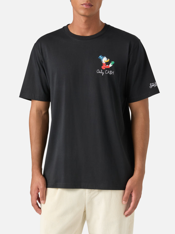 Camiseta de algodón negro Arnott con bordado Only Cash | Special edition 