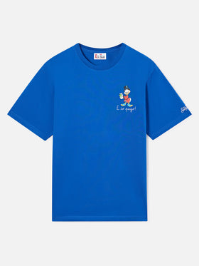 Blue Arnott T-Shirt aus Baumwolle mit E Chi Paga-Stickerei | Special edition 