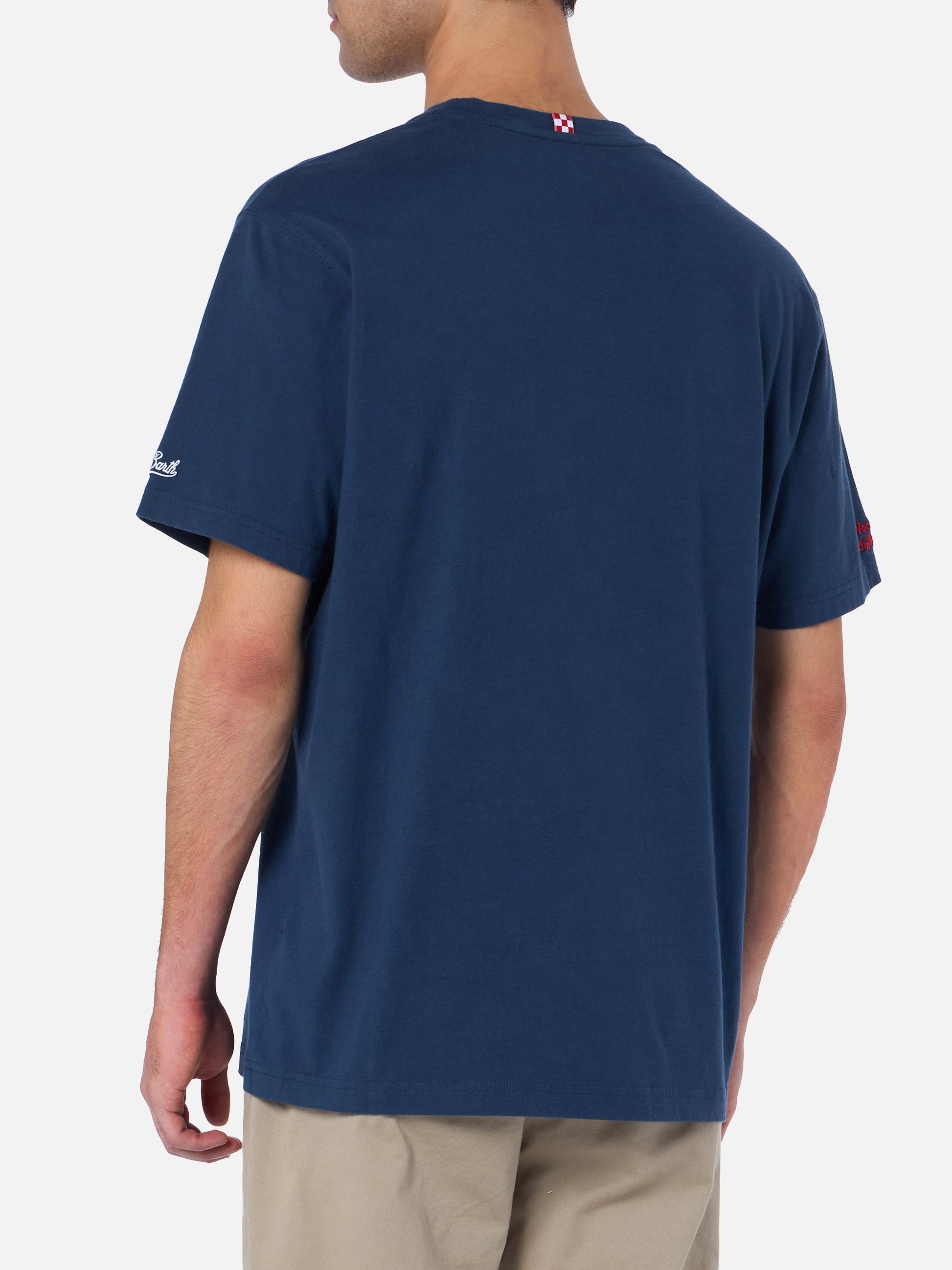 Man heavy cotton t-shirt Arnott with Non sono bello … piaccio! embroidery | VACANZE DI NATALE SPECIAL EDITION - MC2 Saint Barth