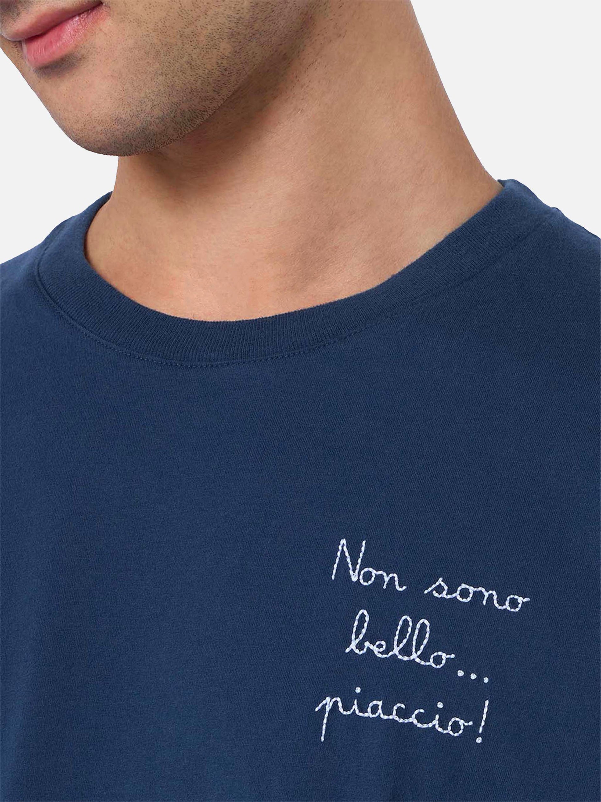 Man heavy cotton t-shirt Arnott with Non sono bello … piaccio! embroidery | VACANZE DI NATALE SPECIAL EDITION - MC2 Saint Barth