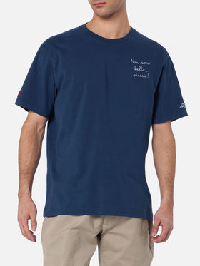 Man heavy cotton t-shirt Arnott with Non sono bello … piaccio! embroidery | VACANZE DI NATALE SPECIAL EDITION - MC2 Saint Barth
