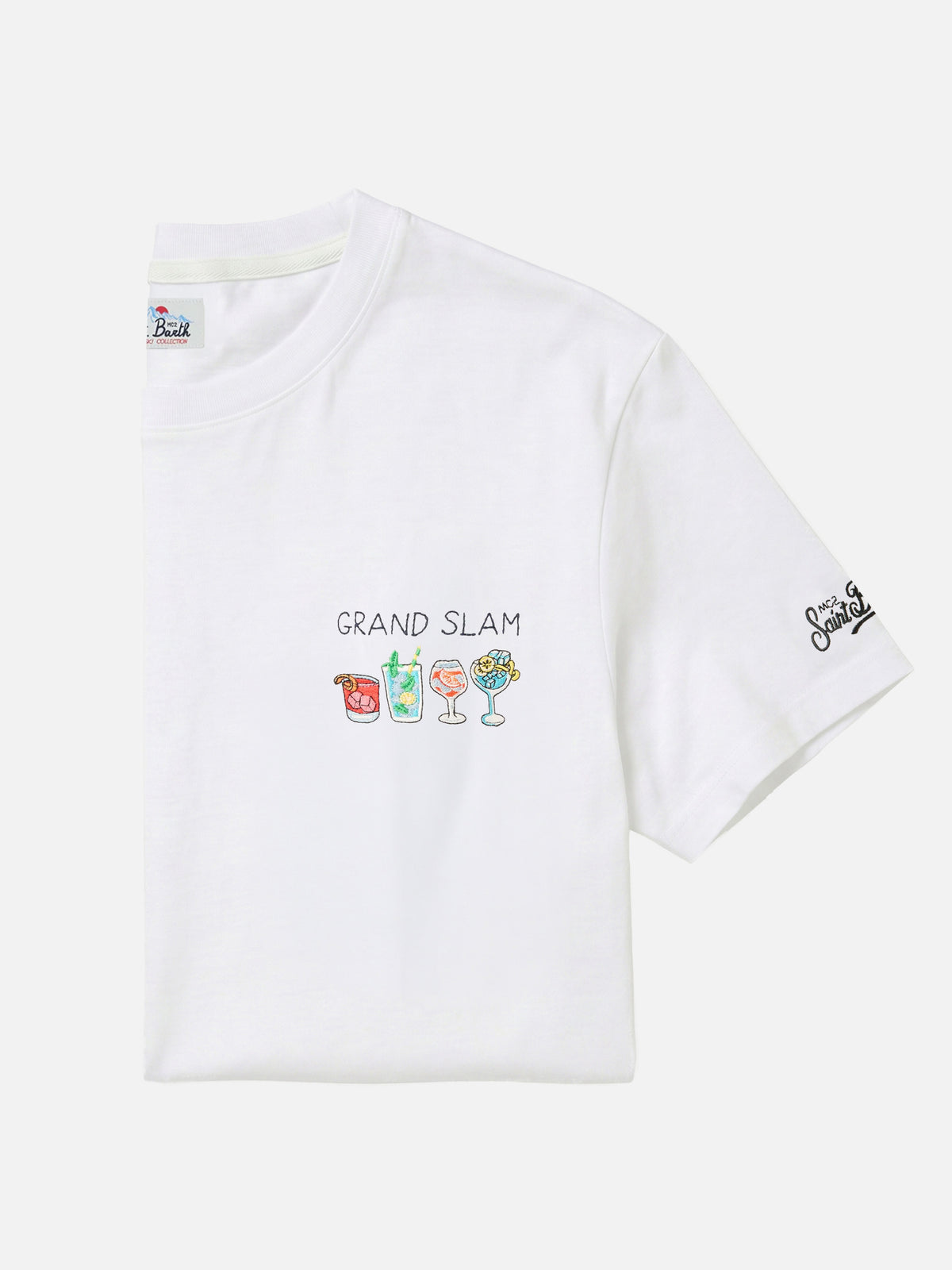 T-shirt off white in cotone Arnott con ricamo Grand Slam
