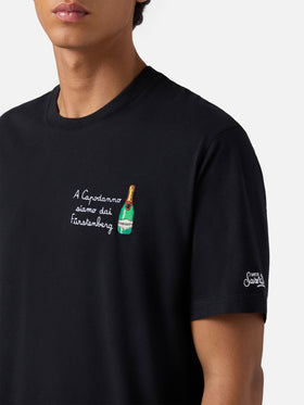 Winter-Baumwoll-T-Shirt Arnott Warm mit Dai Fürstengberg-Stickerei | VACANZE DI NATALE SONDERAUSGABE