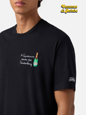 Winter cotton t-shirt Arnott Warm with Dai Fürstengberg embroidery | VACANZE DI NATALE SPECIAL EDITION