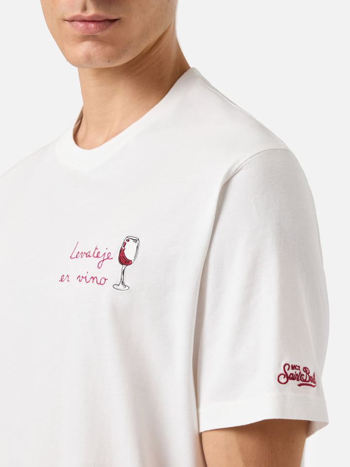 T-shirt Arnott Warm in cotone invernale con ricamo Levateje er vino! | VACANZE DI NATALE SPECIAL EDITION