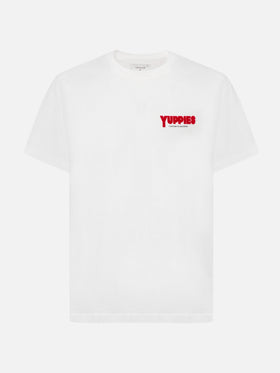 T-shirt Arnott Warm in cotone invernale bianco con stampa Yuppies | YUPPIES SPECIAL EDITION