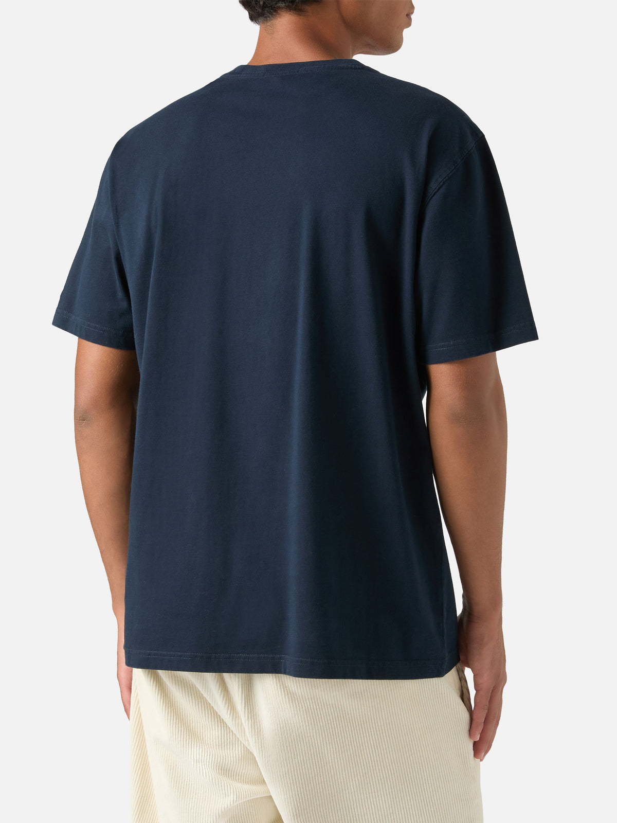 Camiseta de algodón Navy blue Arnott con monograma SB Legacy 