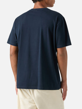 Camiseta de algodón Navy blue Arnott con monograma SB Legacy 