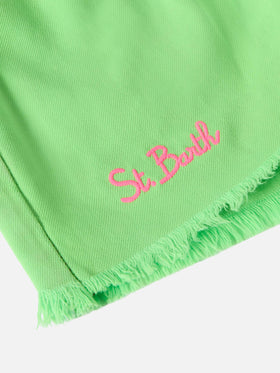 Upgecycelte Jeansshorts Arizona Jr mit Stickereien