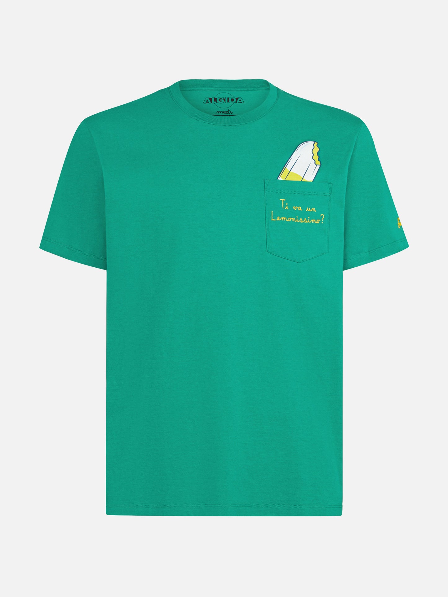 T-shirt in cotone con ricamo Ti va un Lemonissimo? | ALGIDA® EDIZIONE SPECIALE