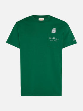 Cotton t-shirt Austin with embroidery and watch print