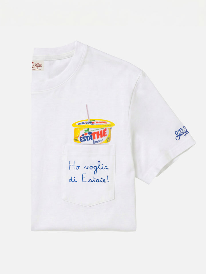 Austin cotton t-shirt with Estathé embroidery | Special Edition