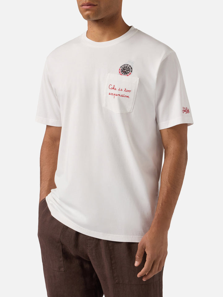 Baumwoll-T-Shirt Austin mit Stickerei und Uhrendruck