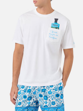 T-shirt Austin bianca con ricamo Portofino Dry Gin | PORTOFINO DRY GIN SPECIAL EDITION