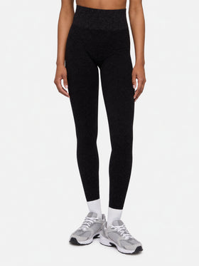 Legging en lurex noir Avice 