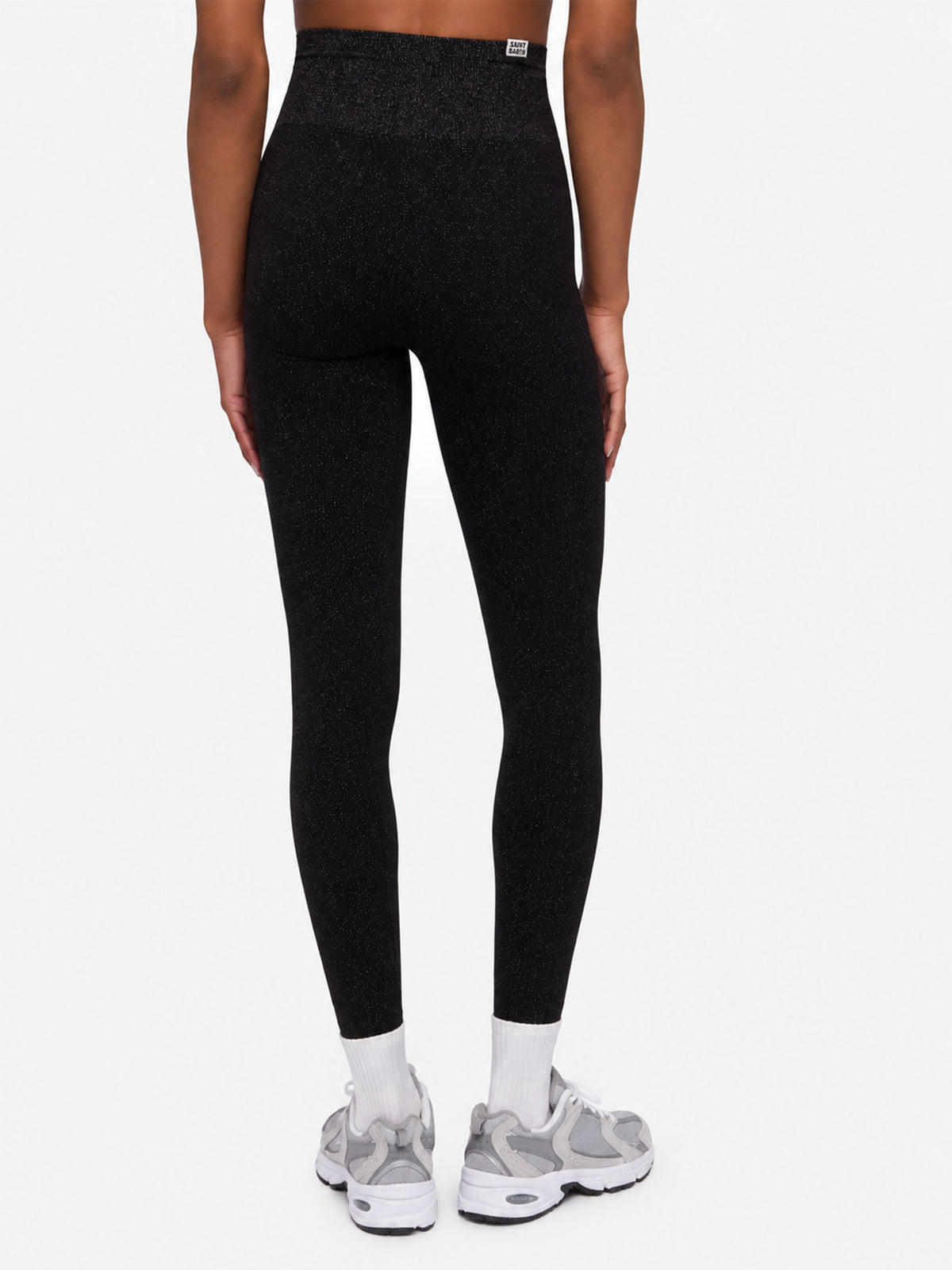 Legging en lurex noir Avice 
