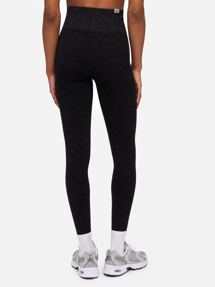 Leggings negros de lurex Avice 