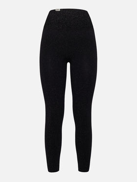 Schwarze Lurex-Leggings Avice