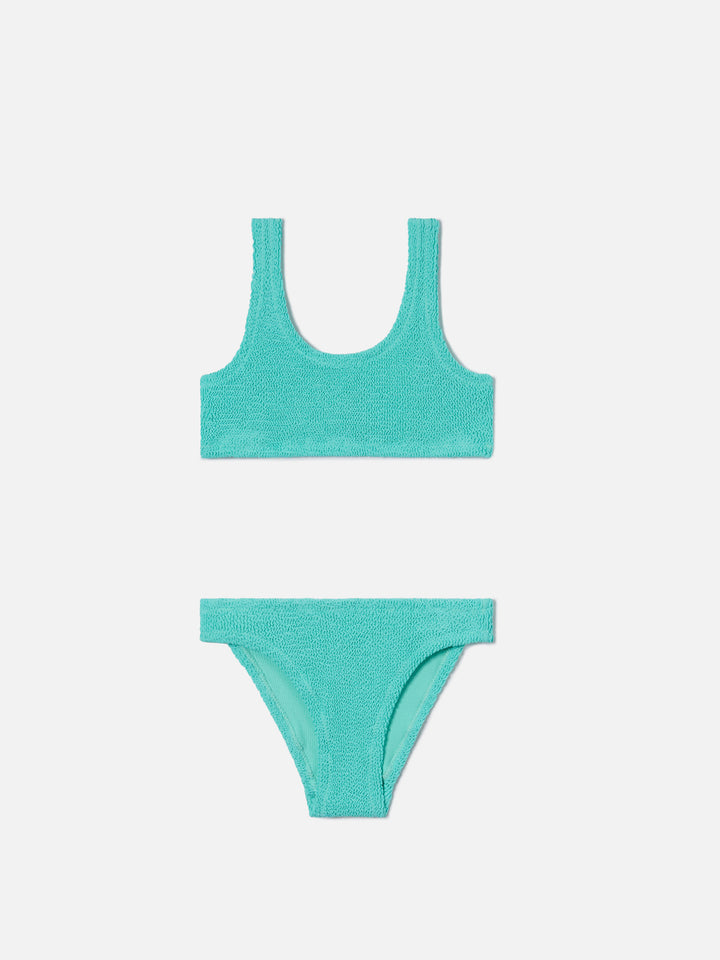 Baker crinkle bikini in water green