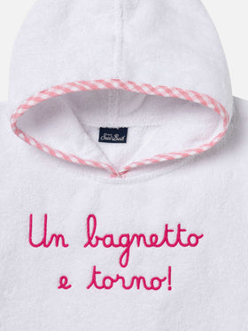 Cotton terry bathrobe with Un bagnetto e torno embroidery - MC2 Saint Barth
