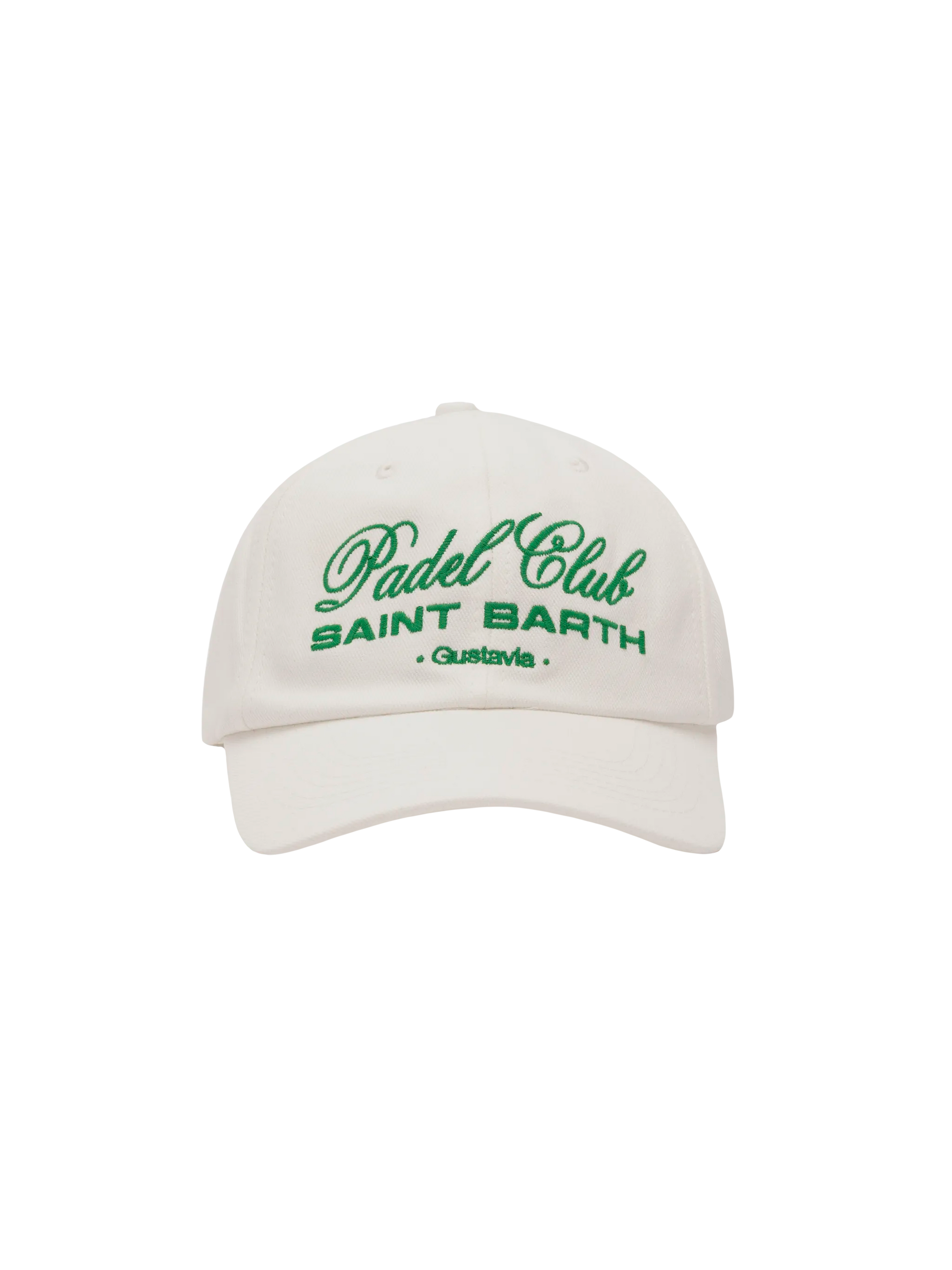 Baseball white cotton cap with embroidery - MC2 Saint Barth