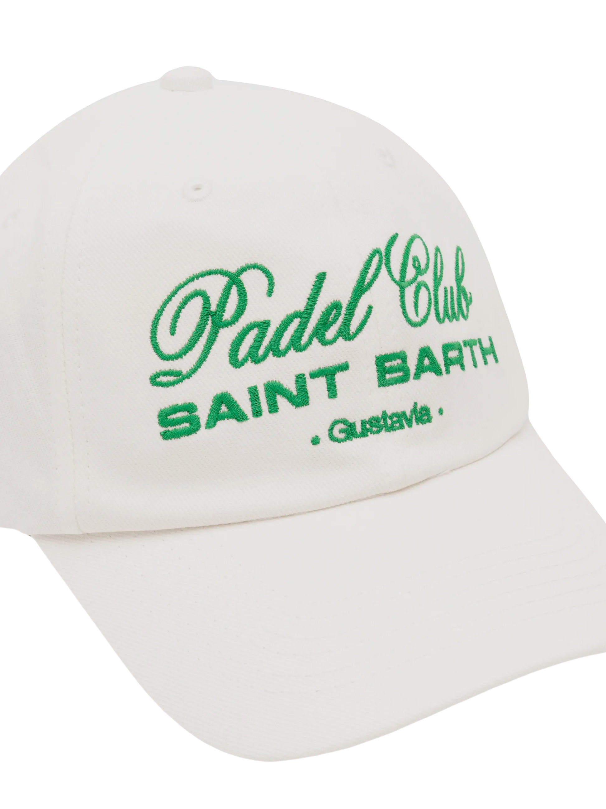 Baseball white cotton cap with embroidery - MC2 Saint Barth