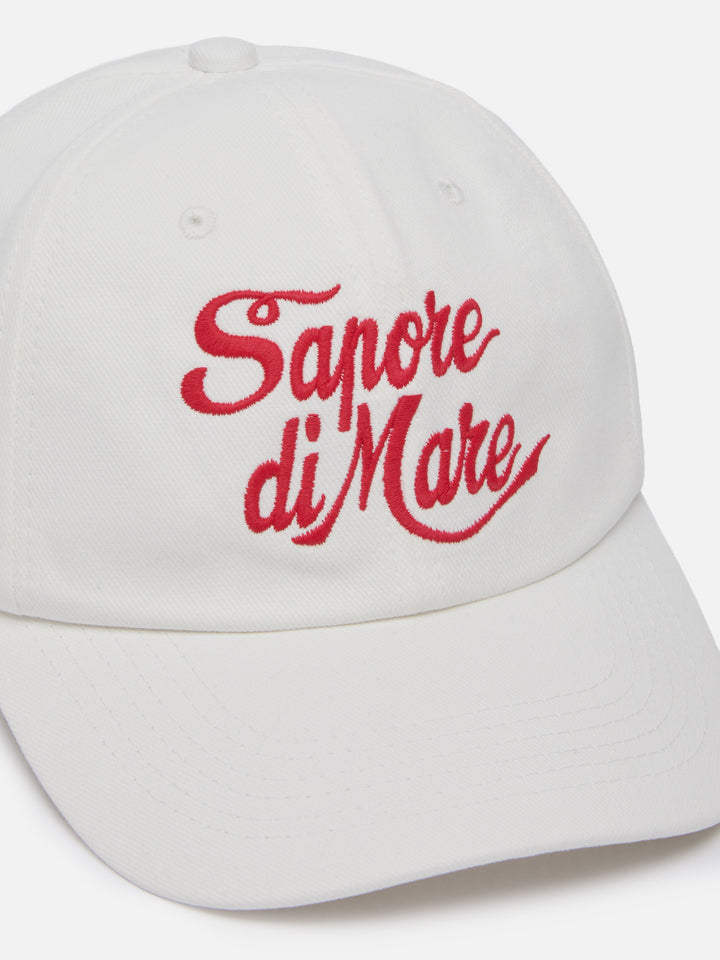 Baseball white cotton cap with embroidery | SAPORE DI MARE SPECIAL EDITION