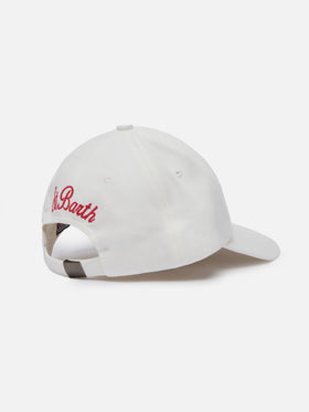 Baseballkappe aus weißer Baumwolle mit Stickerei | SAPORE DI MARE SPECIAL EDITION