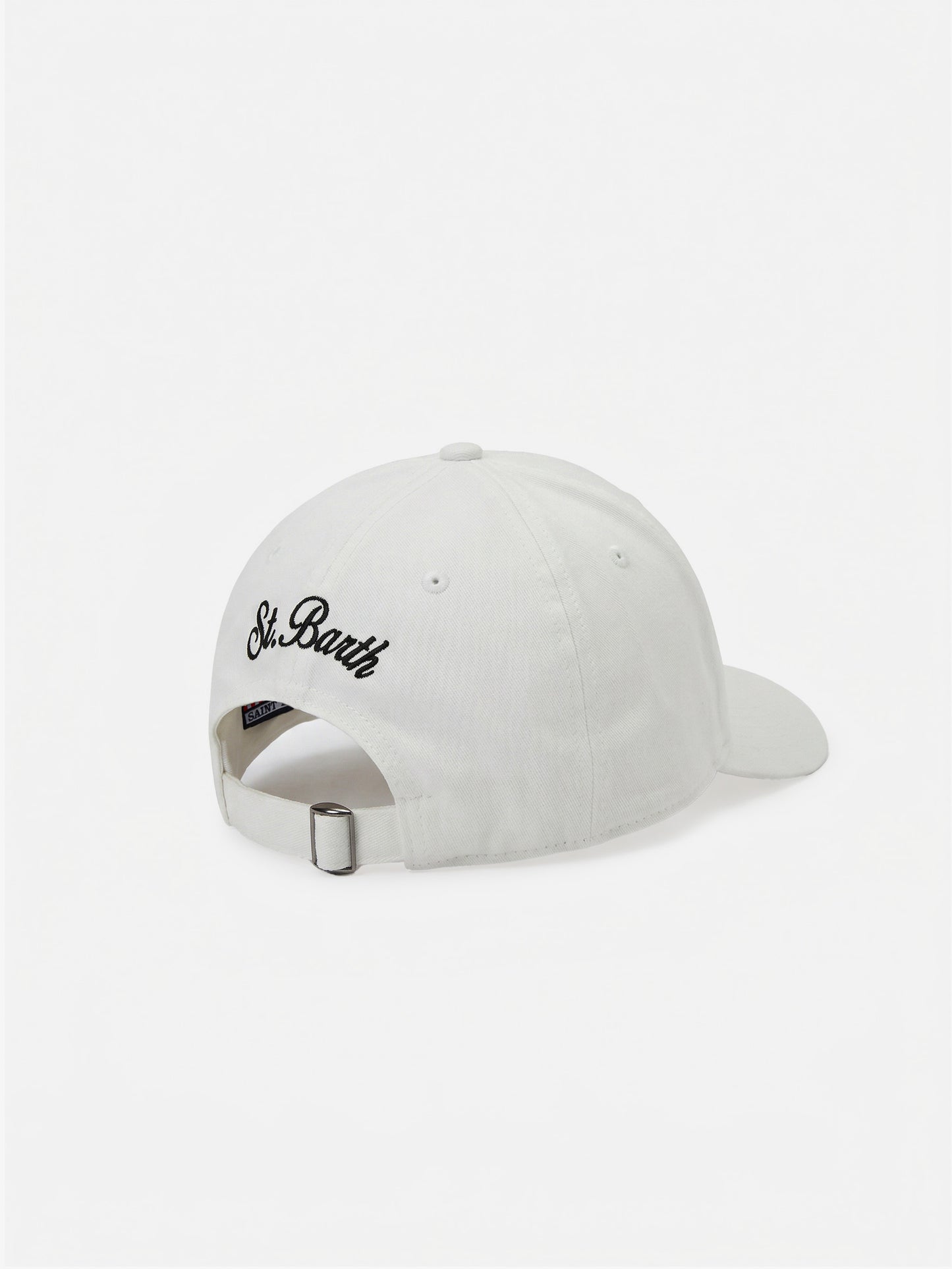 Weiße Baseballkappe mit Schirm und Cigarette-Stickerei | CIGARETTE SPECIAL EDITION 