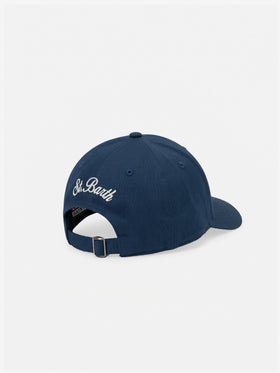 Gorra de béisbol con visera en azul marino con bordado Cigarette | CIGARETTE SPECIAL EDITION 