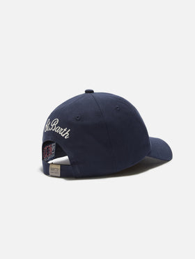 Baseball cap with visor in blue cotton with Sapore di Sale embroidery | Special Edition
