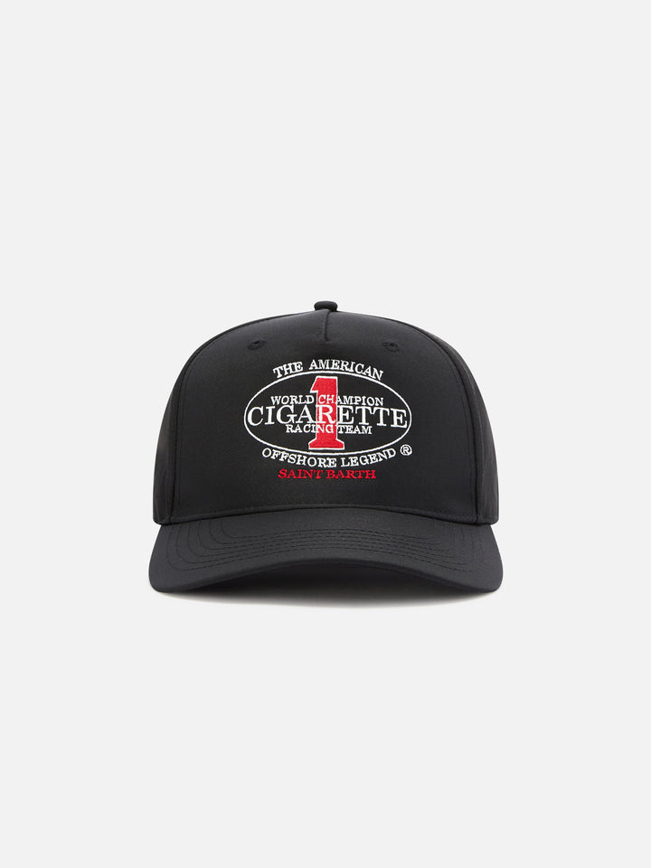 Baseball cap with visor in black with Cigarette embroidery | CIGARETTE SPECIAL EDITION