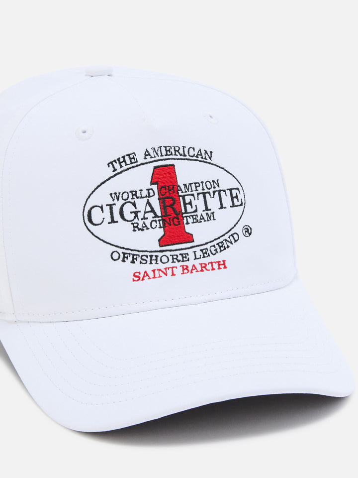 Baseball cap with visor in white with Cigarette embroidery | CIGARETTE SPECIAL EDITION