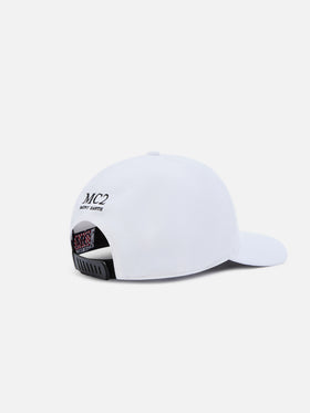 Weiße Baseballkappe mit Schirm und Cigarette-Stickerei | CIGARETTE SPECIAL EDITION 