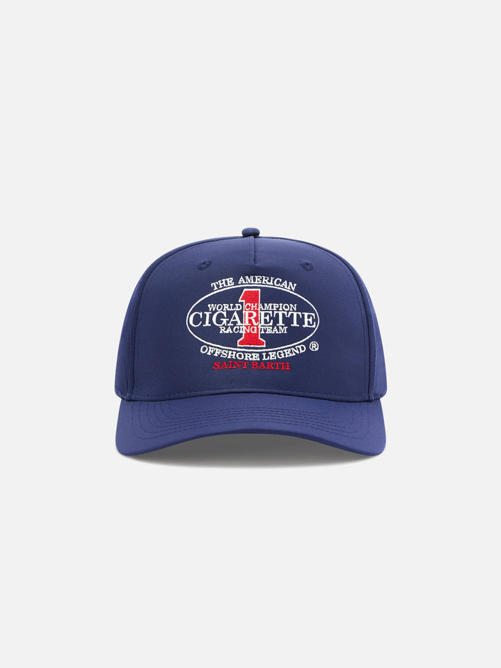 Baseball cap with visor in navy blue with Cigarette embroidery | CIGARETTE SPECIAL EDITION