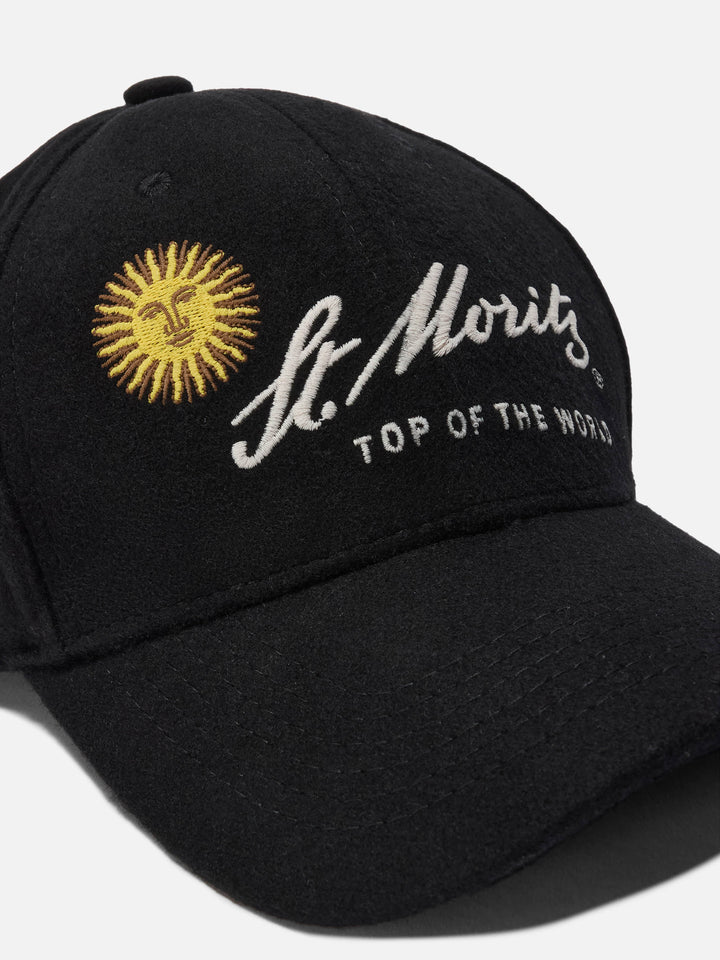Baseball Cap Wool in wool blend with St. Moritz embroidery | ST. MORITZ TOP OF THE WORLD SPECIAL EDITION