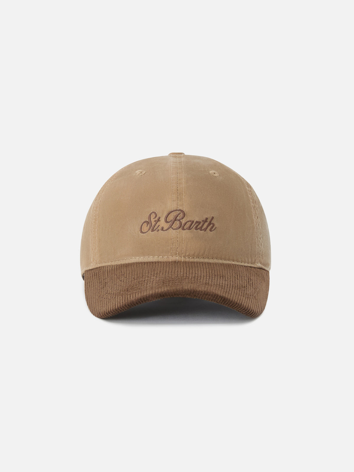 Nut Baseball waxed corduroy cap with logo embroidery