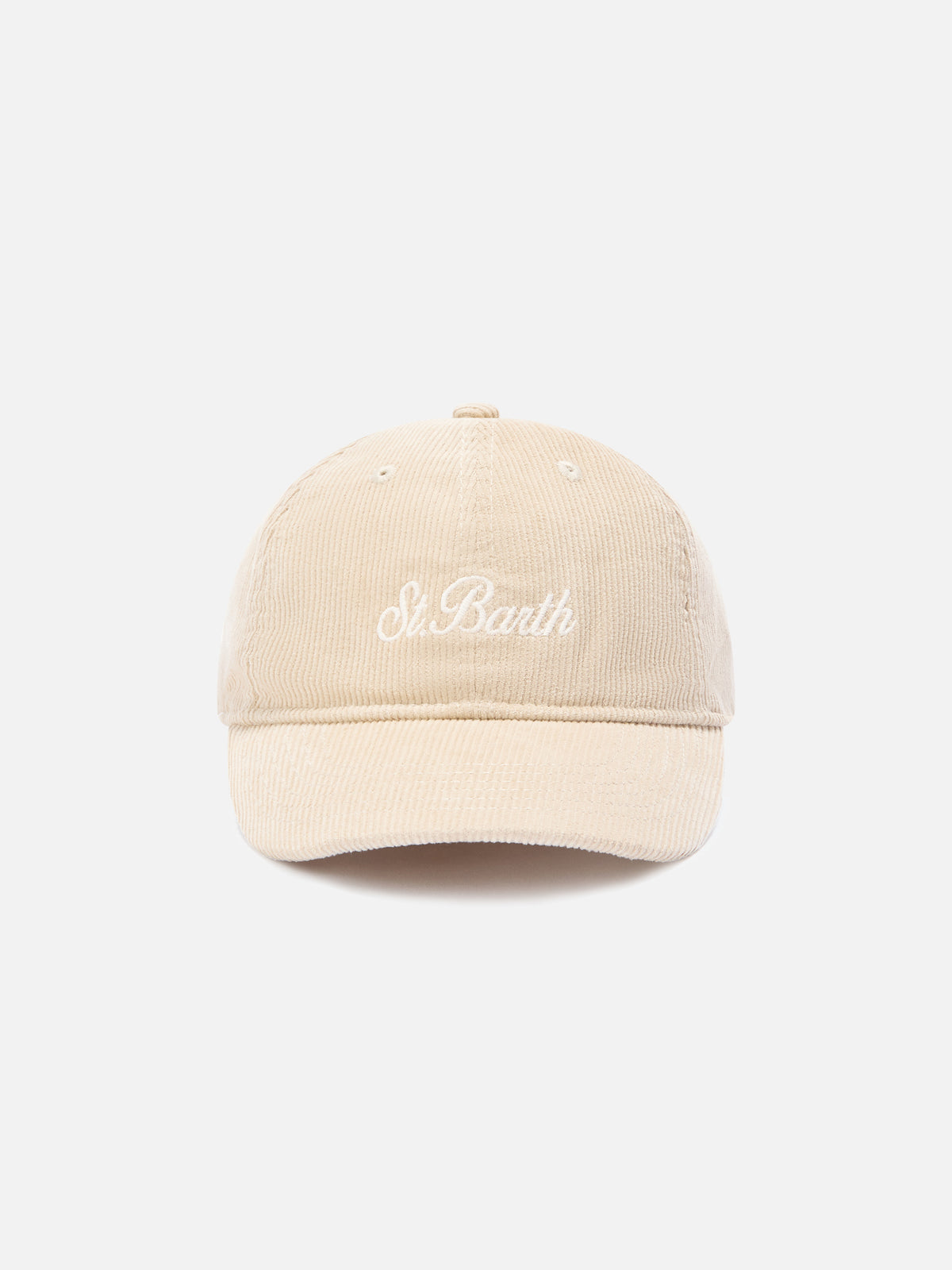 Gorra de pana gris Baseball con bordado del logo 