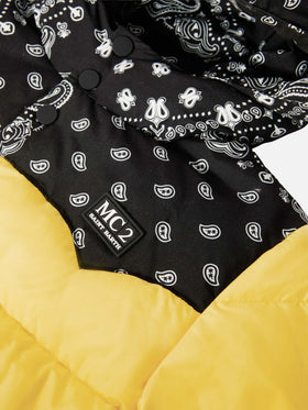 Piumino con cappuccio Baxter Jr con stampa bandana