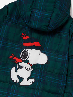 Green Baxter jacket with back Snoopy print | Special edition