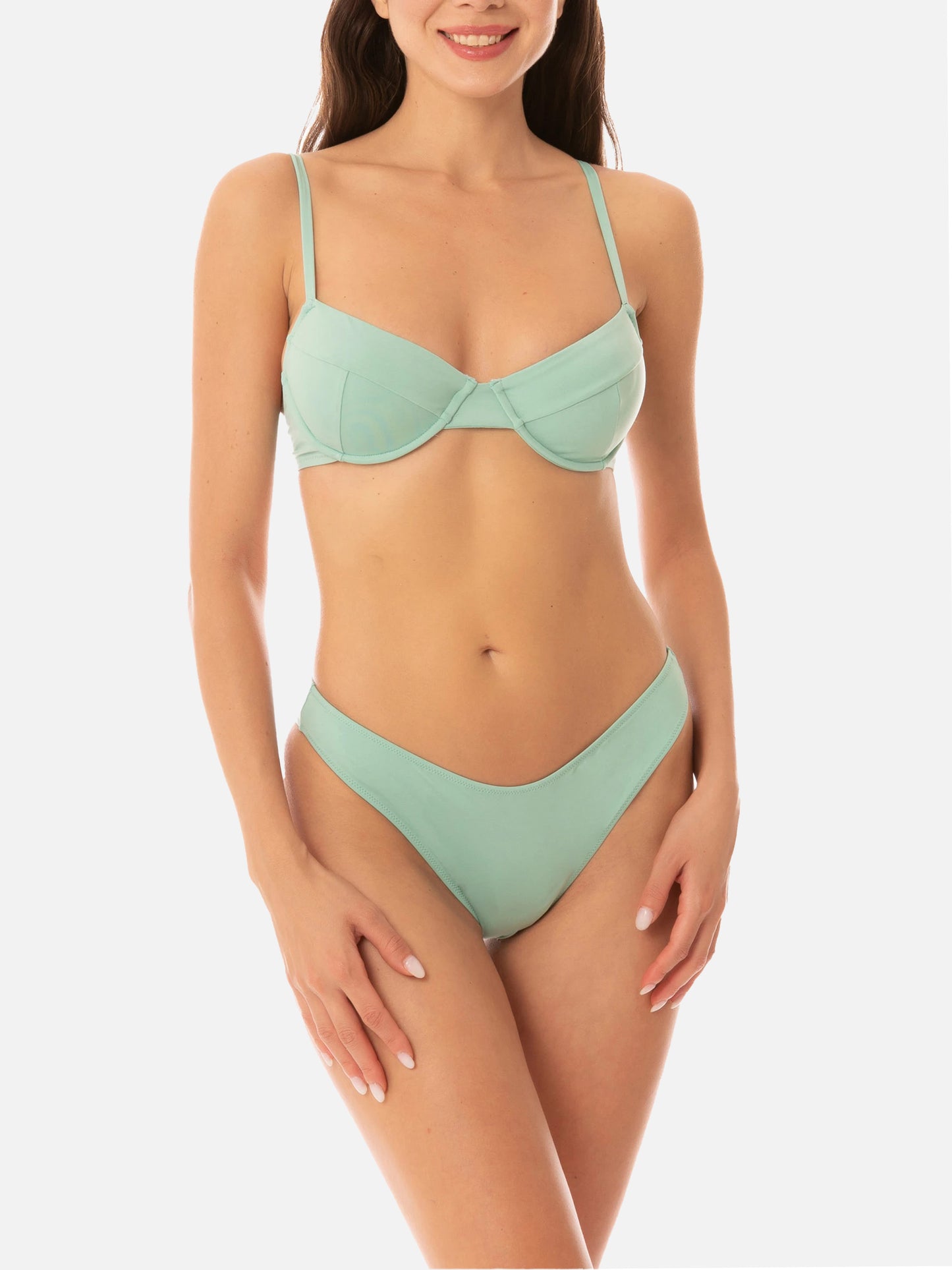 Bikini bralette con aro Bea Elise sage 