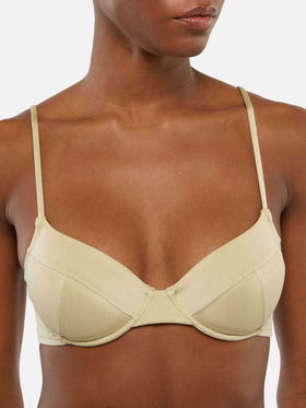 Virgo gold classic swim briefs                                                          - Bea underwired shimmer gold bralette