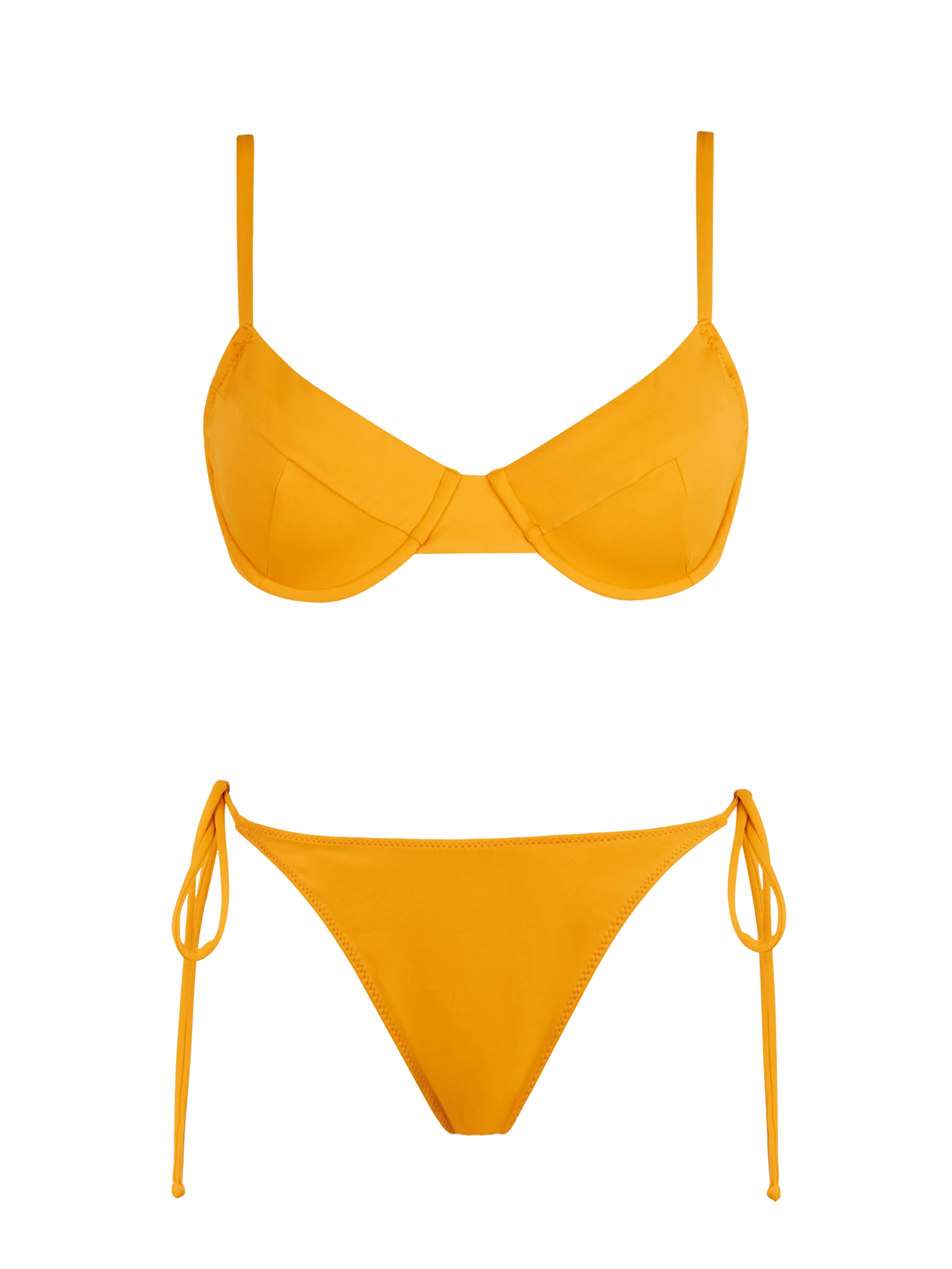 Woman ochre underwired bralette bikini Bea Marielle - MC2 Saint Barth
