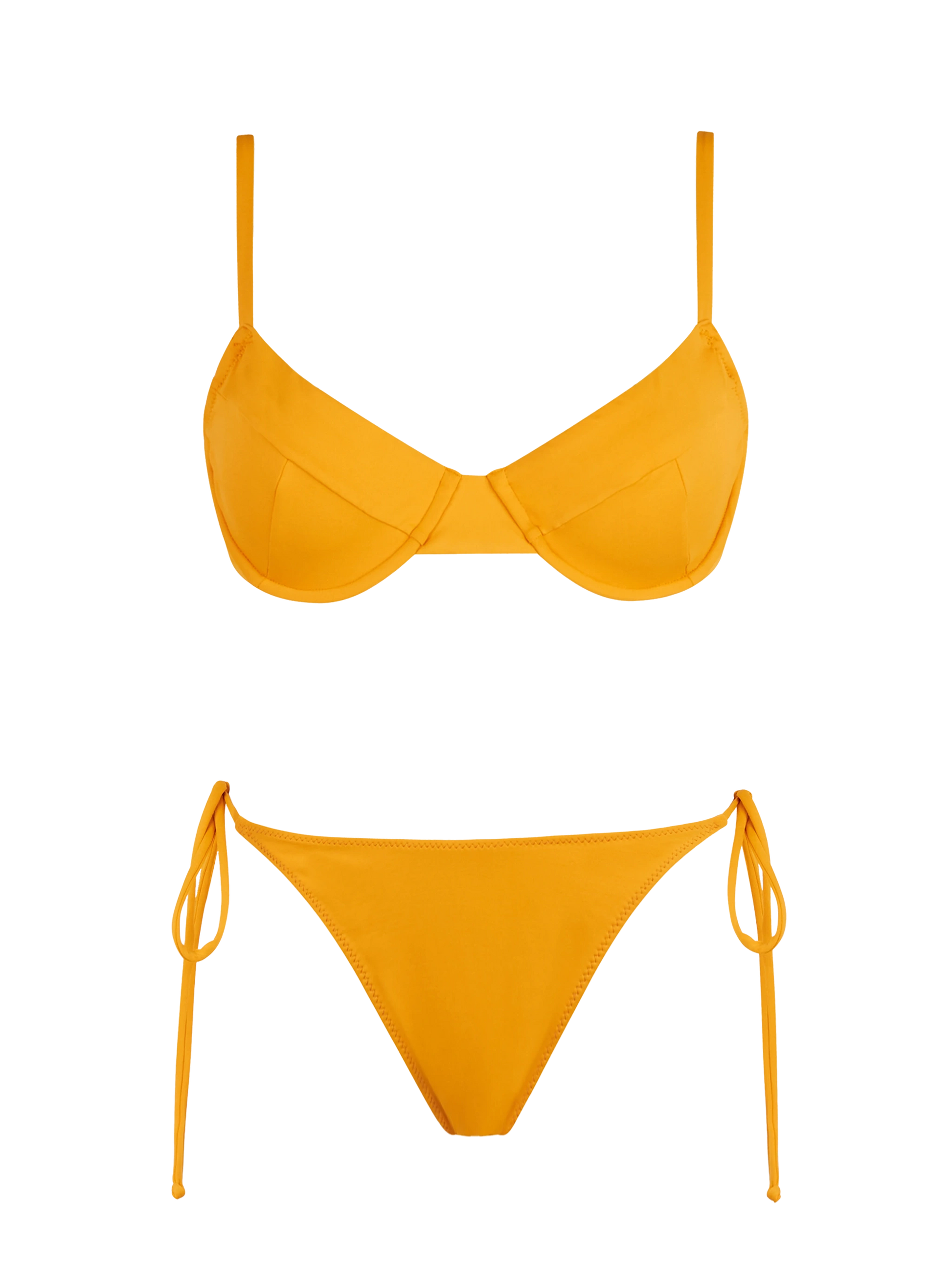 Woman ochre underwired bralette bikini Bea Marielle - MC2 Saint Barth